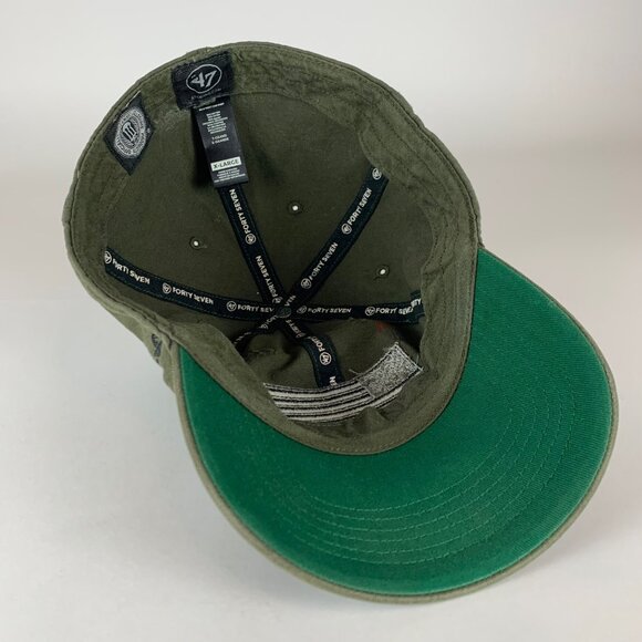 OHT Green 47 Brand Franchise Fitted Hat Mens XL - Picture 4 of 5